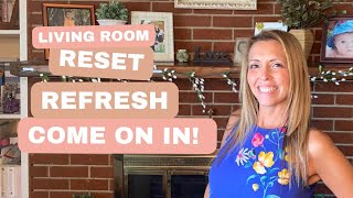 Living Room Refresh amp Reset  Clean with Me [upl. by Keung]