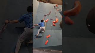 V3 🟣 Purple Leaning Machine bouldering [upl. by Lockhart866]