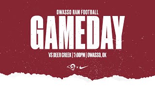 Owasso Ram Playoff Football vs Deer Creek [upl. by Lizned]