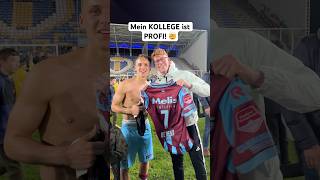 Wir überraschen einen FUSSBALL PROFI 🤯🏆 profi jannikfreestyle [upl. by Canute761]