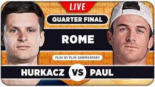 HURKACZ vs PAUL • ATP Rome 2024 QF • LIVE Tennis PlaybyPlay Stream [upl. by Kina]