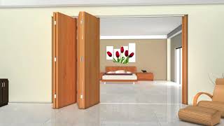 Hafele Fold 50 EFT sliding door fitting  Installation [upl. by Eimirej652]