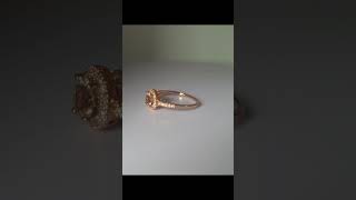 14KT GOLD 103CT STUNNING NATURAL MORGANITE amp DIAMOND RINGnaturalgemstone jewellery morganite [upl. by Assiren186]