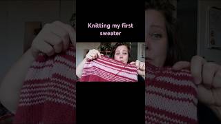 Knitting my first sweater [upl. by Itsim]