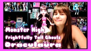 Monster High Frightfully Tall Ghouls Draculaura Review  WookieWarrior23 [upl. by Epul675]