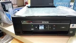 Cara setting wifi direct epson L455 [upl. by Niveb]