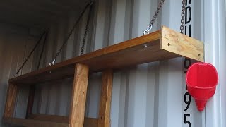 Hanging Shelves for Shipping Container Conex Box Storage Shelf [upl. by Gawain]