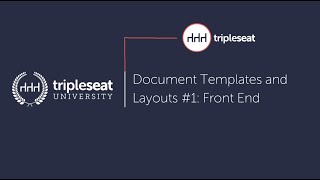 Document Templates and Layouts 1 Front End Level 3 TSU [upl. by Gibson]