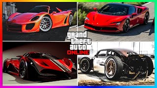 TOP 10 FASTEST CARS IN GTA 5 ONLINE UPDATED 2024 [upl. by Ettenaej]