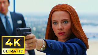 Black Widow vs Alexander Pierce Captain America The Winter Soldier 1 [upl. by Ontine982]