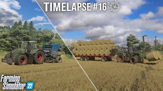 TimeLapse Krumbach 16 ⏱😄  Prasowanie i zbieranie słomy tak to można ładować😋  Jankus  MST [upl. by Ahsiuqat]