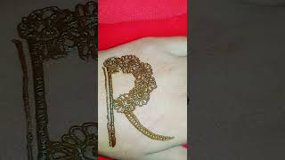 R alphabet mehedi design shorts mehndi [upl. by Earised]