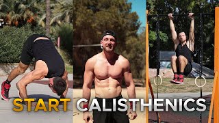 10 Best Calisthenics Exercises to Start With [upl. by Annavoj]