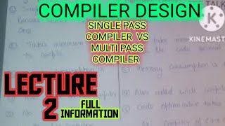 SINGLE PASS COMPILER VS MULTI PASS COMPILER DIFFERNCE BETWEEN SINGLE AND MULTIPASSCOMPILER DESIGN [upl. by Mayhew]