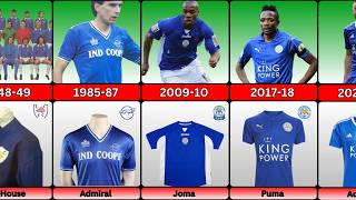 Leicester City Football Club Evolution Jersey 19482025  History Jersey Football [upl. by Noswal]