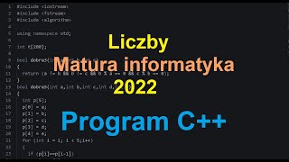 Liczby  zadanie z programowania matura 2022 informatyka w zakresie rozszerzonym [upl. by Henning715]