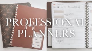 Work Planner System amp Flip  Hermes Semainier Agenda amp Louis Vuitton Agenda Cover Set Up [upl. by Harris23]