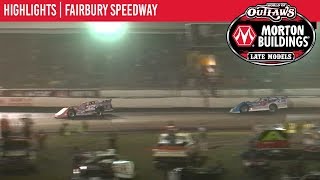 World of Outlaws Morton Buildings Late Models Fairbury Speedway July 27th 2019  HIGHLIGHTS [upl. by Kerns559]