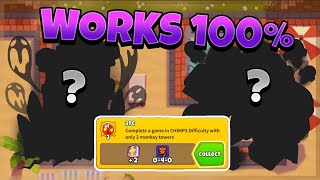 2TC  Two Tower CHIMPS  Hidden Achievement Guide 2022 BTD6 ACTUALLY WORKS 100 OF THE TIME [upl. by Tompkins]