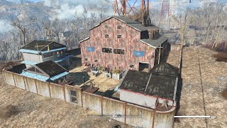 Fallout 4 Settlements  Abernathy Farm  No mods cc content commands and glitches [upl. by Zachar]