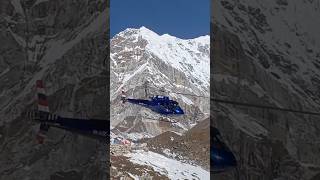 Heli rescue in Everest base camp Nepal [upl. by Ahsaercal]