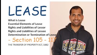 Lease under Transfer of Property Act 1882 Section 105117 [upl. by Akemrehs]