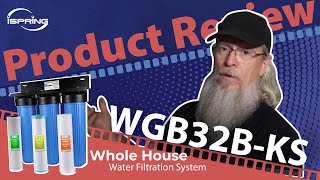 Water Upgrade iSpring WGB32BKS Whole House Water Filter System Install [upl. by Edrock]