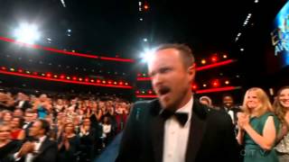 Aaron Paul wins an Emmy for quotBreaking Badquot 2014 [upl. by Bledsoe]