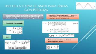 Ejercicios con la Carta de Smith para lineas con perdidas y Acoplamiento de Impedancias [upl. by Nnylarat]