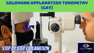 Tonometry  Goldmann Applanation Tonometry  IOP optometryreels [upl. by Austine]