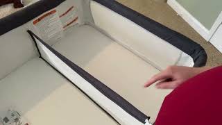 Review of the Ihoming Double Bassinet For 2 Babies Twin Infant CoSleeper Bedside Crib [upl. by Ynagoham]