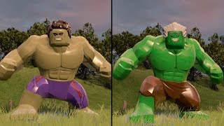 LEGO Marvels Avengers  Hulk vs Excelsior Hulk  CoOp Fight  Free Roam Gameplay HD 1080p [upl. by Ecylahs]