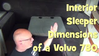 Unexciting Video Showing Interior Sleeper Dimensions of a Volvo Model 780 [upl. by Dareece590]