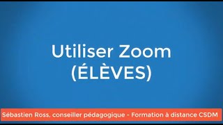 Utiliser Zoom en classe virtuelle [upl. by Ttereve919]