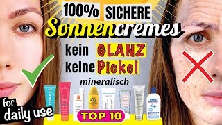 ☀️ Die beste Sonnencreme für unreine amp fettige Haut [upl. by Jaqitsch494]