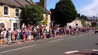 Dog loose on road in the Olympic road race [upl. by Bobbye]