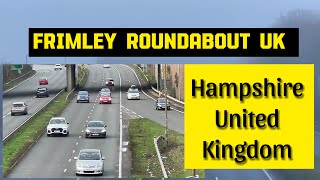 UK frimley roundabout Many vehicles are moving in this area driving routes farnborough ❤️❤️ [upl. by Cort]