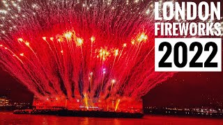 London Fireworks 2022 🎆  London Fireworks Display at Greenwich 1st January 2022 4K HDR [upl. by Enniroc]