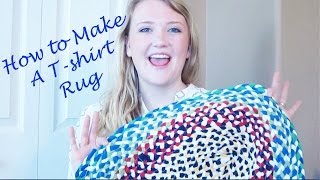 How to Make A Braided Tshirt Rug [upl. by Kroo]