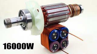 AC Voltage Stabilizer 220V Capacitor Motor Armature Copper Coil Systematic Power Generator [upl. by Yendis]