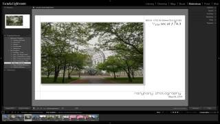 Lightroom 5 Presets en el Módulo Slideshow Tutorial [upl. by Ibed883]