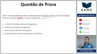 QUESTÃO 15010  PLDFT CPA10 CPA20 CEA AI ANCORD [upl. by Brezin]