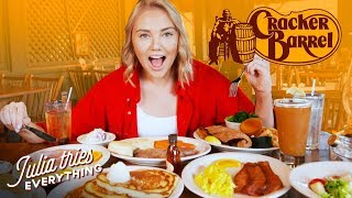 Trying 50 Of Cracker Barrel’s Most Famous Menu Items [upl. by Angelo]