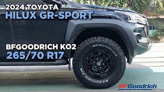 2024 Toyota Hilux GRSport on BFGoodrich KO2 26570 R17  RNH Tire Supply [upl. by Ayita91]