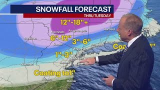 Noreaster could drop over a foot of snow in NY [upl. by Nicks70]