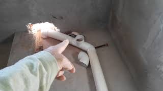 INSTALANDO PVC DE 4quot EN UN BAÑO EN UN SEGUNDO PISO [upl. by Aizirk633]