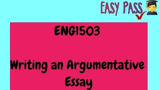 Writing an Argumentative Essay 📚ENG1501 fyp [upl. by Peonir]