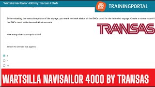 Wartsila Navisailor 4000 TransasTraining Portal Myntra [upl. by Alexandrina]