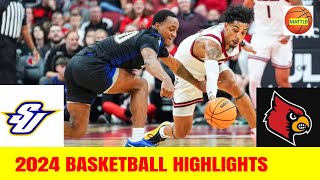 Spalding vs Louisville Basketball Game Highlights  2024 NCAA Mens Basketball [upl. by Ecirahc]