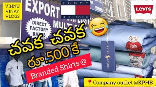 Branded Shirts Rs500 only at KukatpallyCompany outlet  Hyderabad [upl. by Rokach]